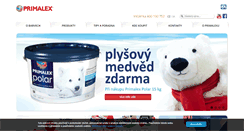 Desktop Screenshot of primalex.cz